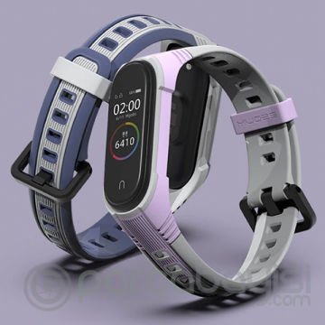 Mijobs Xiaomi Mi Band 5-4 Çift Renk Kayış Kordon
