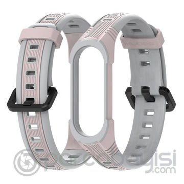 Mijobs Xiaomi Mi Band 5-4 Çift Renk Kayış Kordon