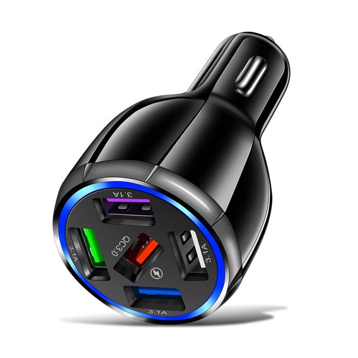 Ralf 5 Portlu QC3.0 Çoklu USB Araç Çakmaklık Hızlı Şarj Aleti Araç Şarjı