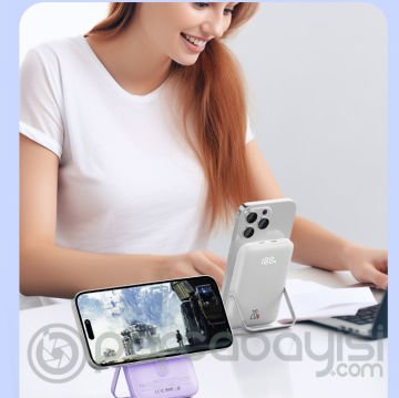 ALLY Q15 10000mAh PD 20W Magsafe Uyumlu Hızlı Şarj Powerbank Standlı
