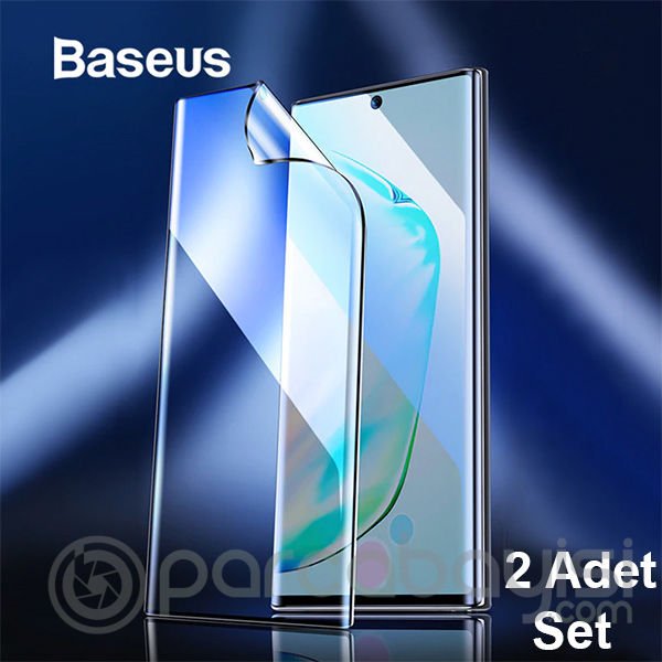 Baseus Sm Galaxy Note 10 Full Ekran Koruyucu 0.15mm 2 Adet Set 0.15MM FULL-SCREEN CURVED ANTI-EXPLOS