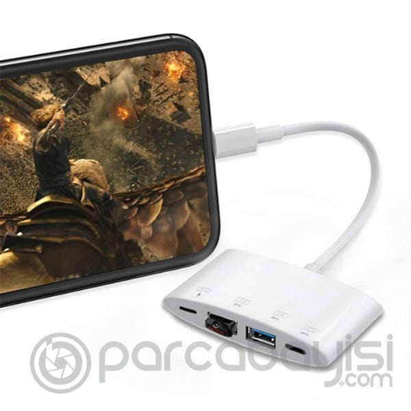 Ally NK-1040 4in1 İPhone Lightning To Usb Kamera Adaptörü