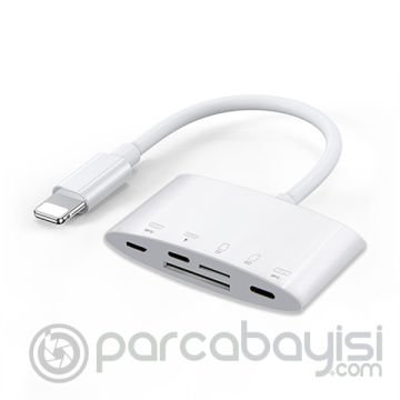 Ally NK-1040+Plus İPhone Lightning To SD-TF Card Usb Kamera Adaptörü