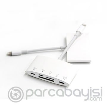 Ally NK-1040+Plus İPhone Lightning To SD-TF Card Usb Kamera Adaptörü