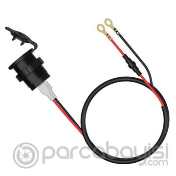 Ally Araba ve Motor İçin Su Geçirmez Led Göstergeli Çift USB Girişli Şarj Soketi