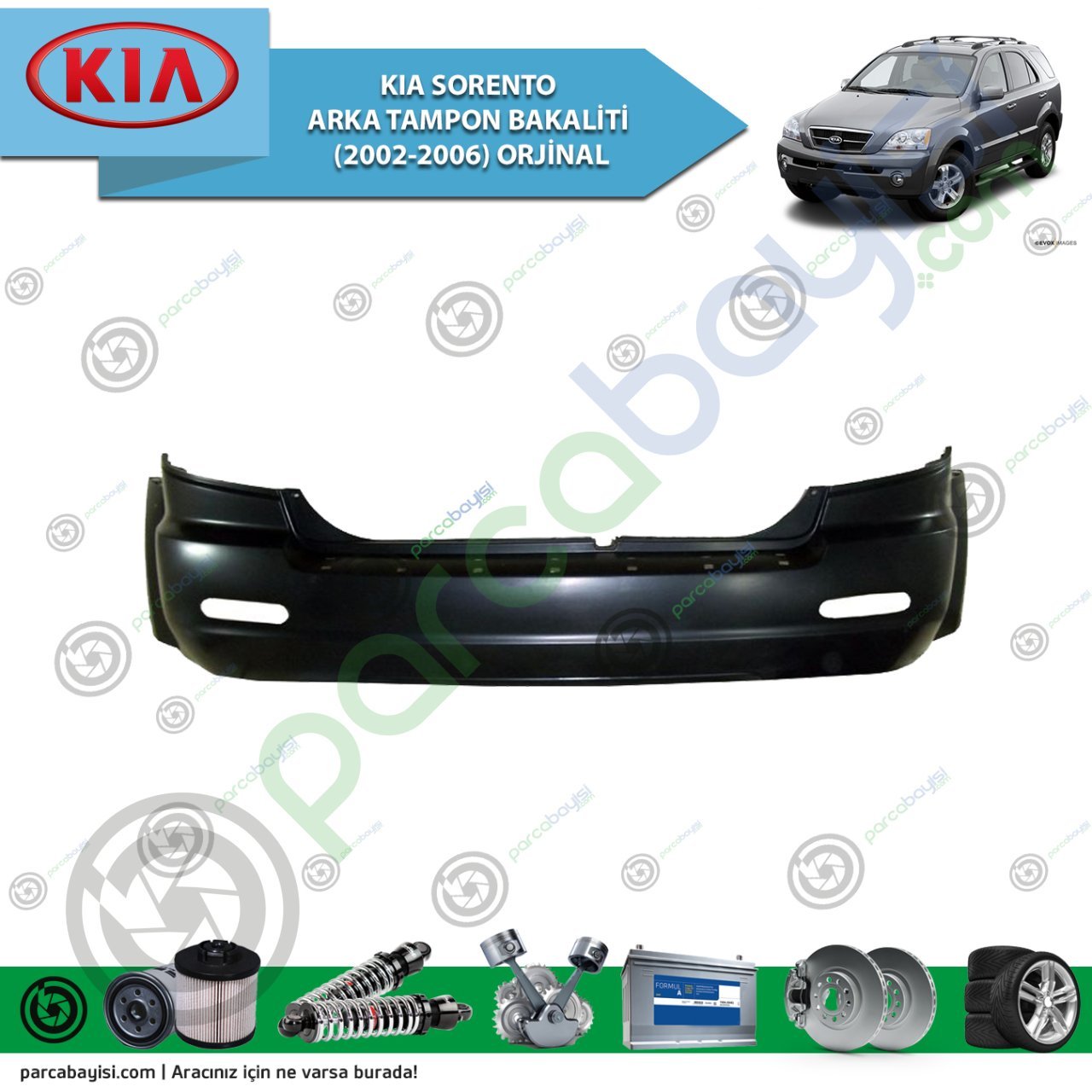 Kia Sorento Arka Tampon Bakaliti (2002-2006) Orijinal |