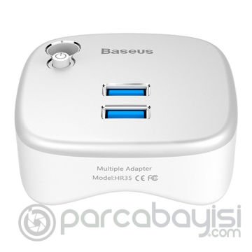 Baseus Çok Fonsiyonlu Notebook Adaptörü Hub Dual USB 3.0 RJ45 TF-SD