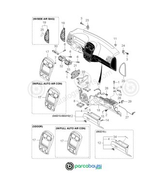 Cerato Havalandırma Izgara Orta Sol Orjinal | 974302F510