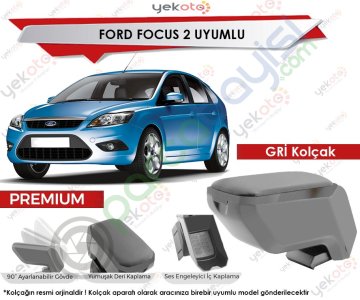 Ford Focus 2 Uyumlu Gri Kolçak Kol Dayama Ultra Kaliteli
