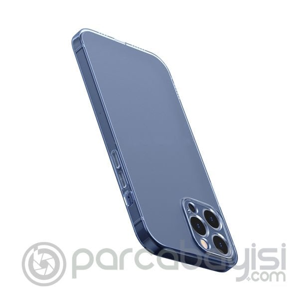 Baseus Simple Case İPhone 12 Pro Max 6.7 İnce Şeffaf Silikon Kılıf