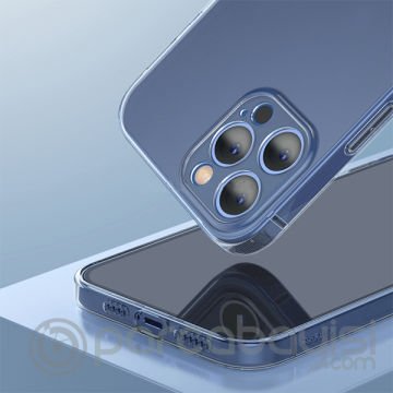 Baseus Simple Case İPhone 12 Pro Max 6.7 İnce Şeffaf Silikon Kılıf