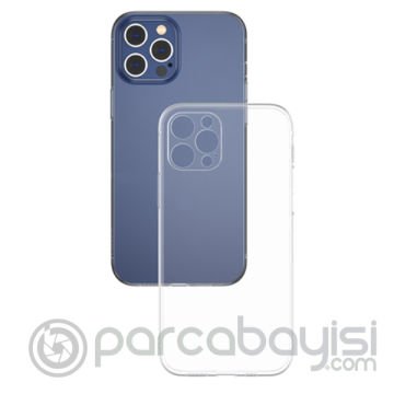 Baseus Simple Case İPhone 12 Pro Max 6.7 İnce Şeffaf Silikon Kılıf