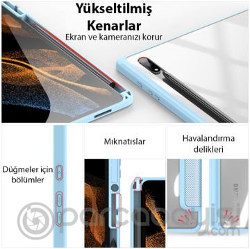 Dux Ducis SM Galaxy Tab S8 Ultra -S9 ultra  Kılıf Toby Series Kalem Yerli Manyetik Kapaklı Kılıf