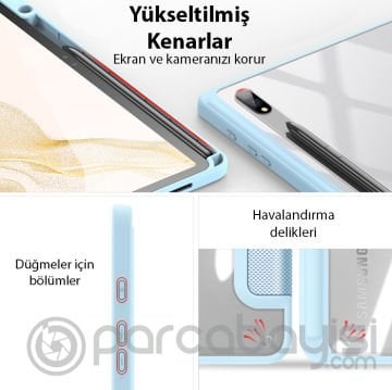 Dux Ducis SM Galaxy Tab S8-S7 Kılıf Toby Series Manyetik Kapaklı Kılıf (X700-X706)-(T870-T875-T876B)