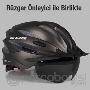 ALLY GUB K80 Plus MTB Vizör Gözlüklü Spor Yol Dağ Yarış Bisikleti Kaskı