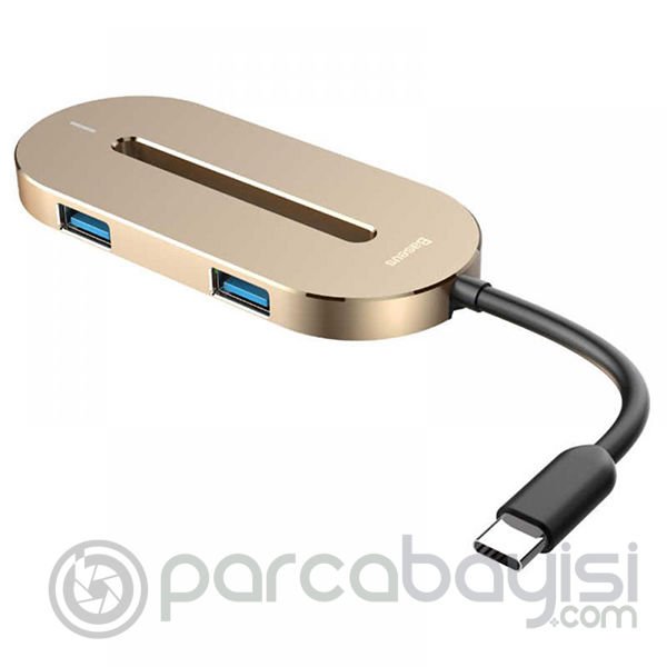 Baseus O HUB Type-C HDMI USB 3.0 Çevirici Çoğaltıcı Converter Çevirici