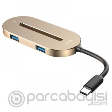 Baseus O HUB Type-C HDMI USB 3.0 Çevirici Çoğaltıcı Converter Çevirici