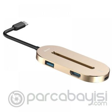 Baseus O HUB Type-C HDMI USB 3.0 Çevirici Çoğaltıcı Converter Çevirici