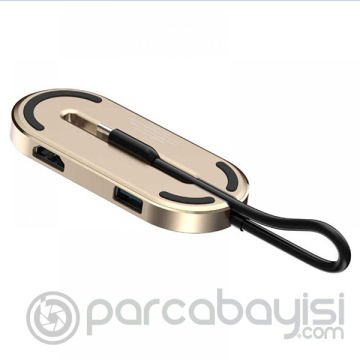 Baseus O HUB Type-C HDMI USB 3.0 Çevirici Çoğaltıcı Converter Çevirici