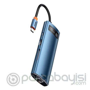Baseus Metal Gleam Series 8in1 Type-C HUB Adaptör Çoklayıcı