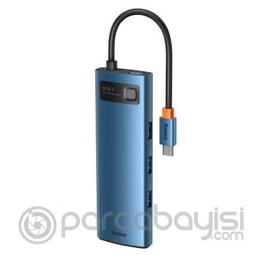 Baseus Metal Gleam Series 8in1 Type-C HUB Adaptör Çoklayıcı