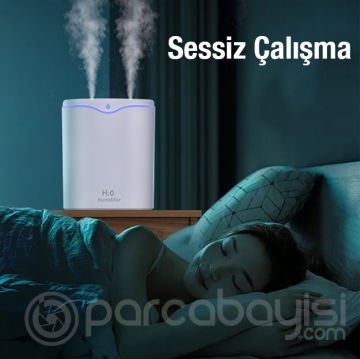 EZERE 2L Çift Spreyli Hava Nemlendirici