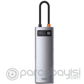 Baseus Metal Gleam Series 8in1 Type-C HUB Adaptör Çoklayıcı