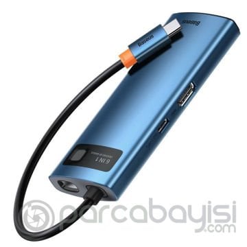 Baseus Metal Gleam Series 6in1 Type-C HUB Adaptör Çoklayıcı