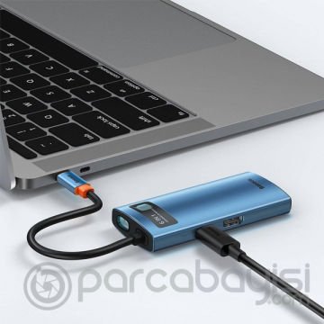 Baseus Metal Gleam Series 6in1 Type-C HUB Adaptör Çoklayıcı