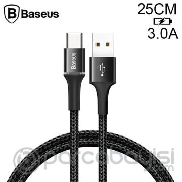Baseus halo USB Type-C 3A Hızlı Şarj 0.25CM Kısa Power Bank için Şarj Kablosu