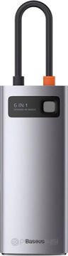 Baseus Metal Gleam Series 6in1 Type-C HUB Adaptör Çoklayıcı
