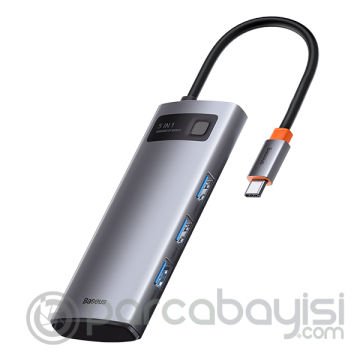 Baseus Metal Gleam Series 5in1 Type-C HUB Adaptör Çoklayıcı