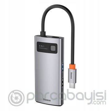 Baseus Metal Gleam Series 4in1 Type-C HUB Adaptör Çoklayıcı