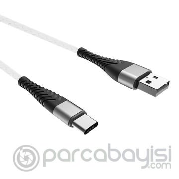 Ally Usb Type-C 3.0a Hızlı Şarj Usb Kopmaz 1 Metre Kablo