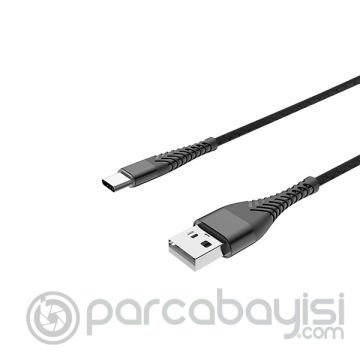 Ally Usb Type-C 3.0a Hızlı Şarj Usb Kopmaz 1 Metre Kablo