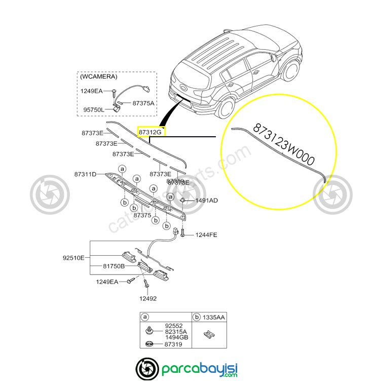 Kia Sportage Bagaj Plastiği Orjinal | 873123W000