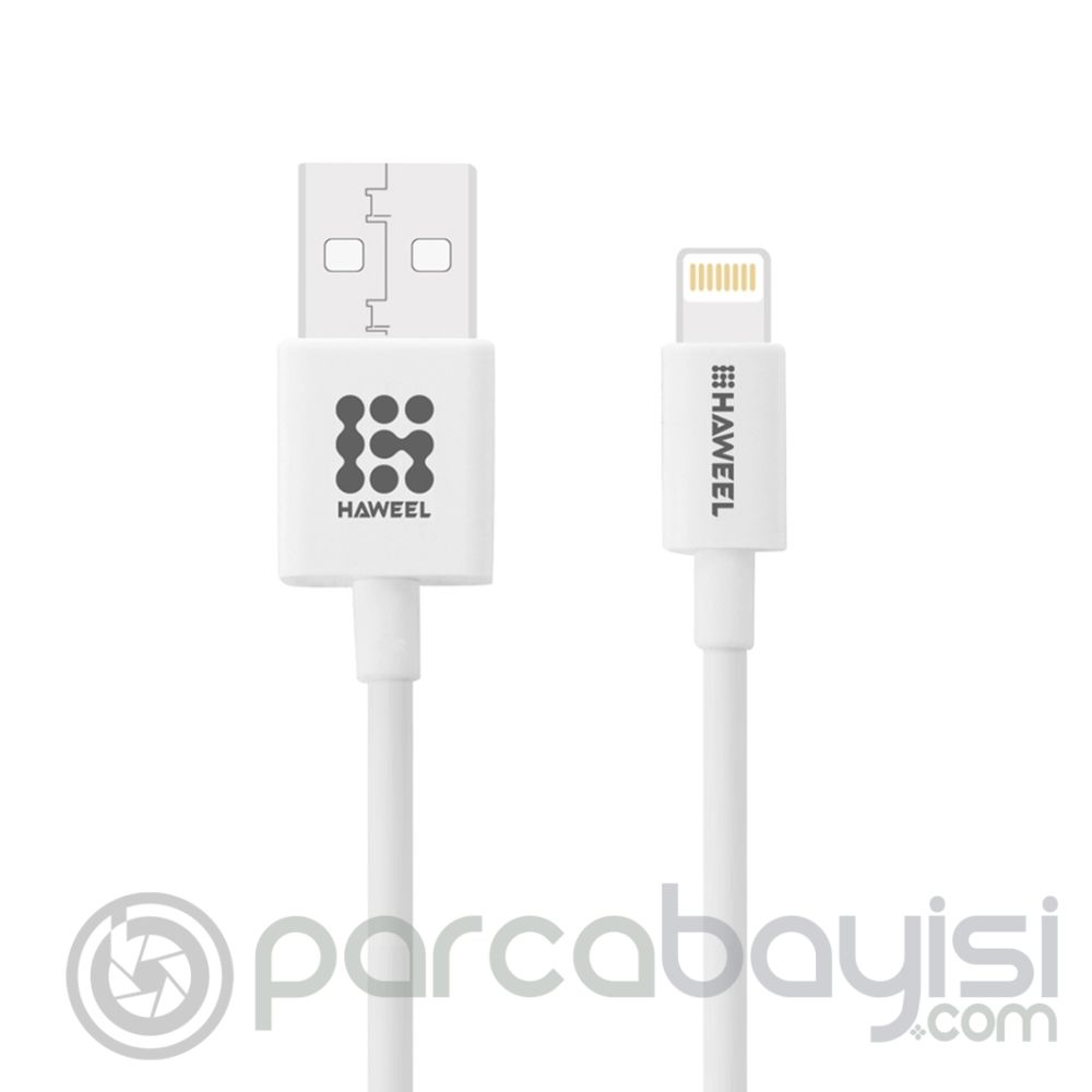 Haweel Mfi Lisanslı Lightning İPhone 11-11Pro-XS-XR-8-7 Usb Kablo