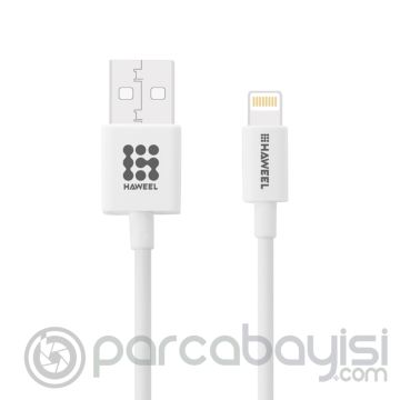 Haweel Mfi Lisanslı Lightning İPhone 11-11Pro-XS-XR-8-7 Usb Kablo