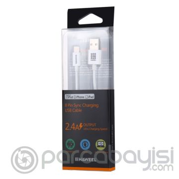 Haweel Mfi Lisanslı Lightning İPhone 11-11Pro-XS-XR-8-7 Usb Kablo