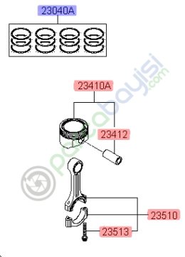 Sekman Takımı Std Kia Rio Pıcanto Stonıc Orjinal | 2304003000