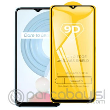 Ally OPPO Realme C21 Full Glue-Tempered Cam Ekran Koruyucu
