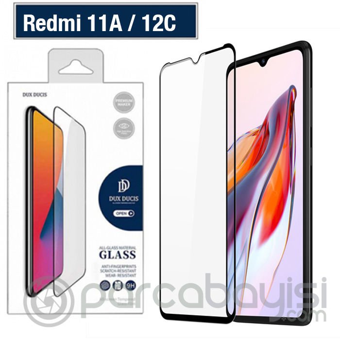 Dux Ducis Xiaomi Redmi 11A 12C Poco C55 Full Kaplama Cam Ekran Koruyucu