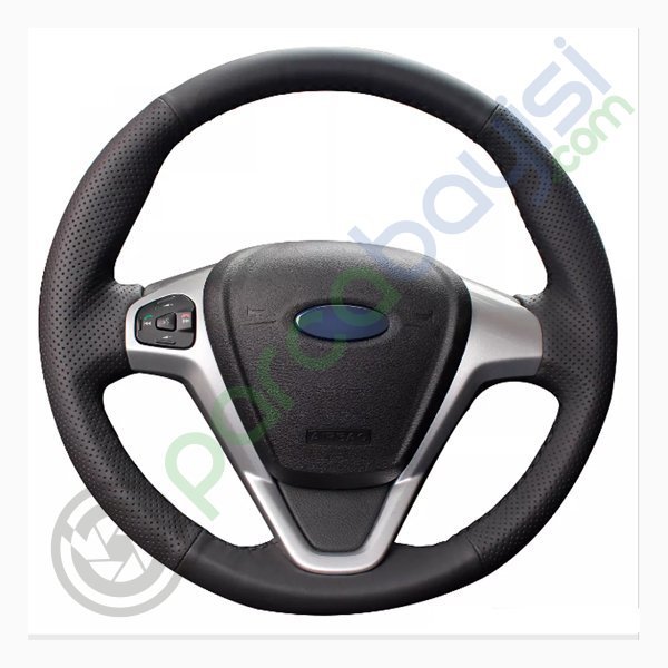 Ford Fiesta 2008-13 Araca Özel Dikişli Deri Direksiyon Kılıfı