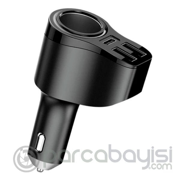 KUULAA Dual Usb+PD Hızlı Şarj Araba Çakmaklık Şarj Cihazı