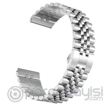 20MM Gear S3 Watch 4 -GT2 GT2E 42MM Kayış,Kordon Seramik Paslanmaz Çelik