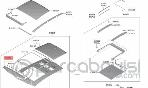 Kia X Ceed Sunroof Ön Panel Camı Orijinal | 81620J7000