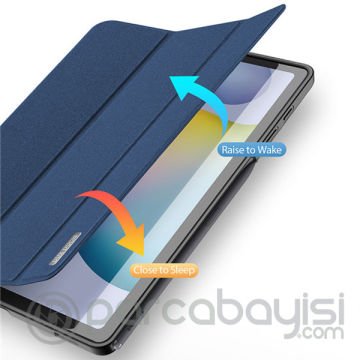 DUX DUCİS SM Tab S6 Lite (P610-P615) Kılıf Kalem Yerli Soft Tpu Mıknatıslı Domo Series Kılıf