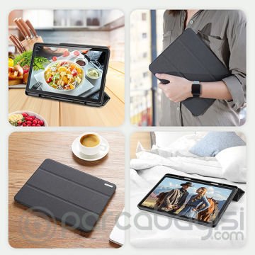DUX DUCİS SM Tab S6 Lite (P610-P615) Kılıf Kalem Yerli Soft Tpu Mıknatıslı Domo Series Kılıf