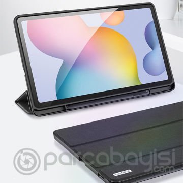 DUX DUCİS SM Tab S6 Lite (P610-P615) Kılıf Kalem Yerli Soft Tpu Mıknatıslı Domo Series Kılıf