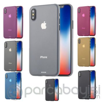 Ally Apple İphone X Xs 0.3mm Ultra İnce Şeffaf Soft Pc Kılıf
